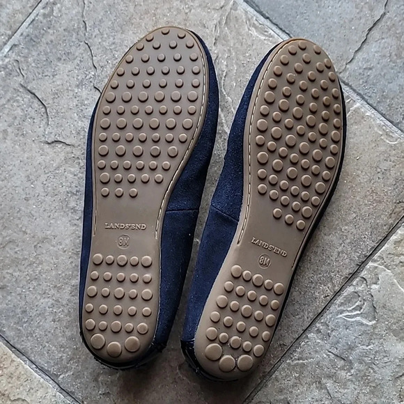 Land's End Suede Flats Loafers Moccasins Driving Shoes 304942 Women Size US 8 - Picture 6 of 6